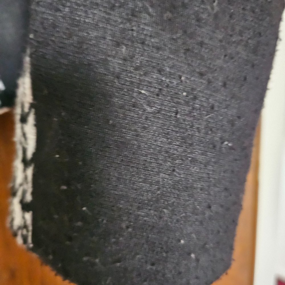 Large Houndstooth With Black Color Block Cropped … - image 3